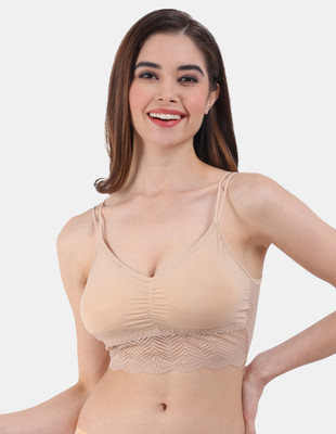 AMOUR SECRET Women Bralette Lightly Padded Bra(Beige)