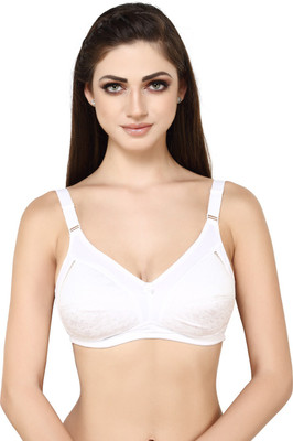 BlueNixie BNF1702-ESME` Women Full Coverage Lightly Padded Bra(White)