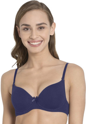 JOCKEY Women T-Shirt Heavily Padded Bra(Blue)