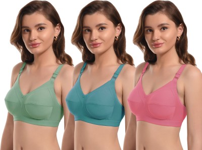 JORGOVIE NA Women Bralette Non Padded Bra(Multicolor)