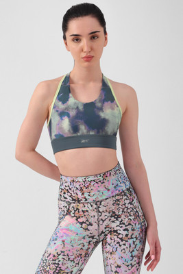 REEBOK Women Sports Bra(Blue)