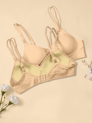 NAGARVEL CREATION B/309-SKN-P01-36 Women Push-up Lightly Padded Bra(Multicolor)