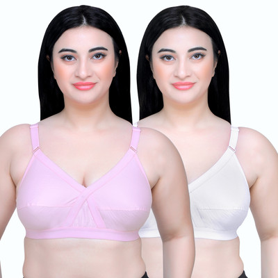 Maroon Women Minimizer Non Padded Bra(Multicolor)
