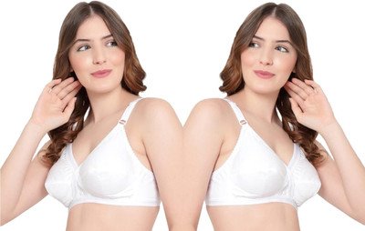 DILSOZ Women Full Coverage Non Padded Bra(White)