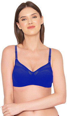 Groversons Paris Beauty Women Full Coverage Non Padded Bra(Blue)
