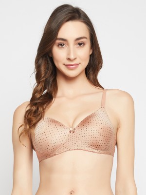 Clovia Women T-Shirt Lightly Padded Bra(Beige)