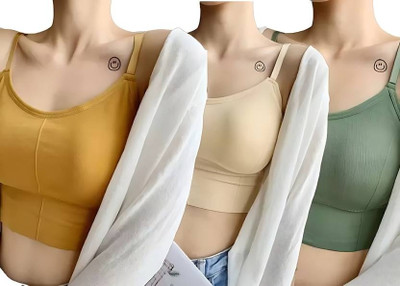 swenson 646-18 Women Everyday Lightly Padded Bra(Yellow, Beige, Green)