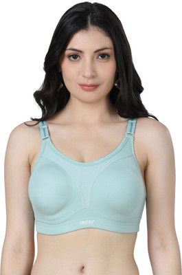 Ladyland Women T-Shirt Non Padded Bra(Green)