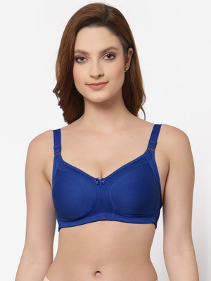 Floret Women's Minimizer Full Coverage Bra Women Minimizer Non Padded Bra(Blue)
