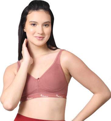 NSALIZA NS-03 Women Sports Non Padded Bra(Brown)