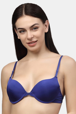 PrettyCat PrettyCat Multiway Front Open Pushup Bra. Women Push-up Heavily Padded Bra(Blue)