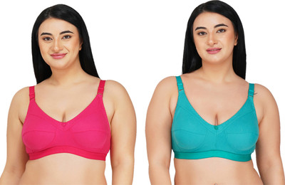 ROVERSOLE Women T-Shirt Non Padded Bra(Multicolor)