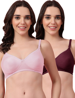 Shyam Sons FLAIR Feminaa Women T-Shirt Non Padded Bra(Pink, Purple)