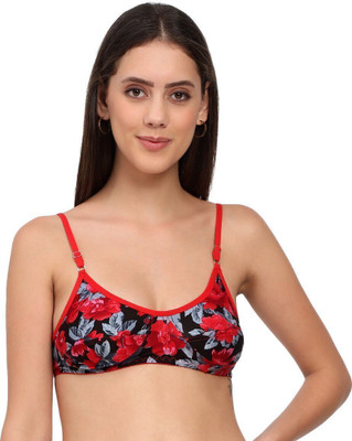 Jomferry 333 Women Full Coverage Non Padded Bra(Red)