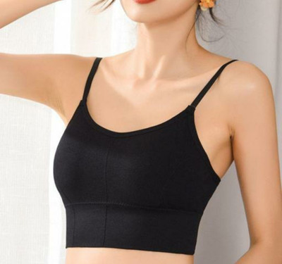 arma fab Women T-Shirt Lightly Padded Bra(Black)