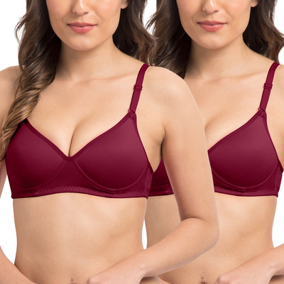 KOMLI Komli Lightly Padded Super Soft Full Coverage Bra Women T-Shirt Lightly Padded Bra(Purple)
