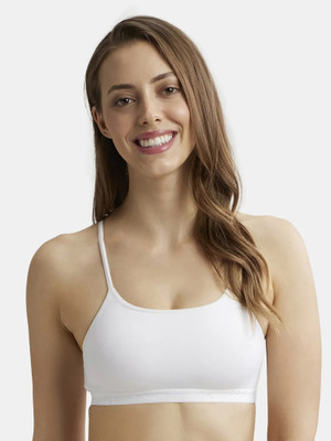 JOCKEY by Jockey 1351 Women Sports Non Padded Bra(White)