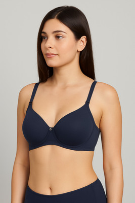 HERBLOURE RUBY Women Push-up Lightly Padded Bra(Dark Blue)