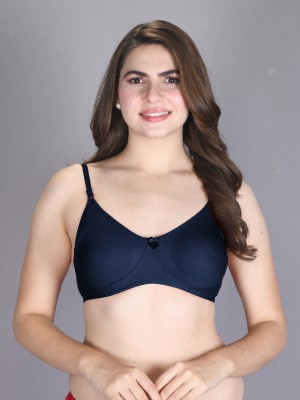 Lux Venus Women T-Shirt Non Padded Bra(Dark Blue)