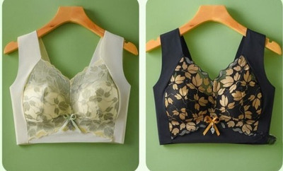 Krittivasase Pack of 2 Women Full Coverage Lightly Padded Bra (Multicolor) Women Full Coverage Lightly Padded Bra(Multicolor)