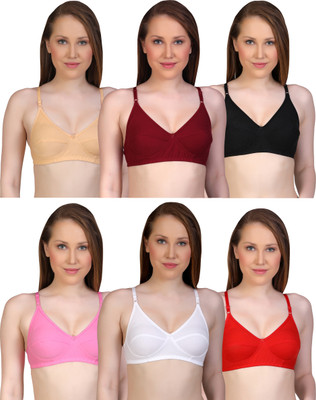 Yana Women Full Coverage Non Padded Bra(Multicolor)