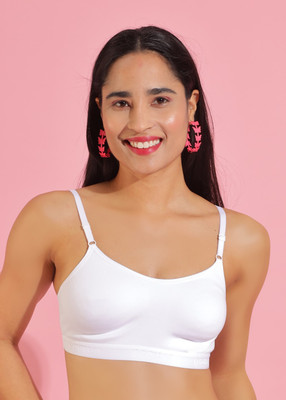 Dollar Missy Wire-Free Beginers Women Training/Beginners Non Padded Bra(White)