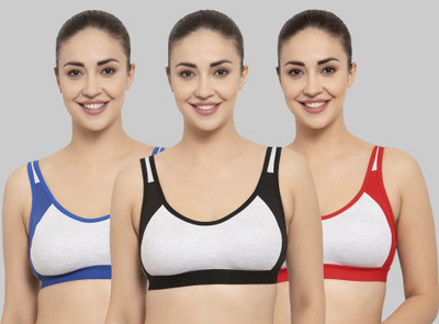 Zivosis Women Sports Non Padded Bra(Multicolor)