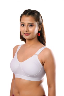 Viral Girl Seamless Fit Bra for Women Women Full Coverage Non Padded Bra(White)