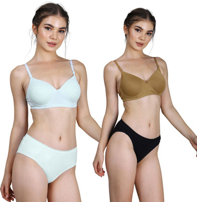 CARLTON LONDON Women Everyday Lightly Padded Bra(Green, Yellow)