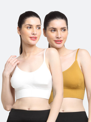 FRISKERS Women Sports Lightly Padded Bra(Multicolor)