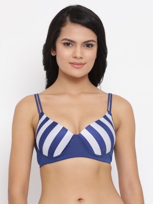 Clovia Women T-Shirt Lightly Padded Bra(Blue)