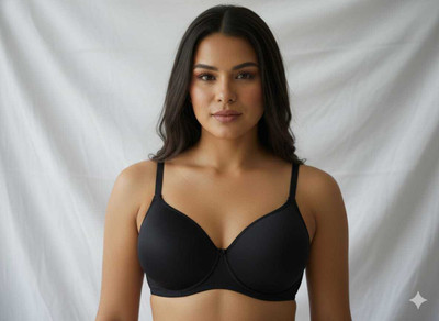 AmoraaWear Women Push-up Lightly Padded Bra(Black)
