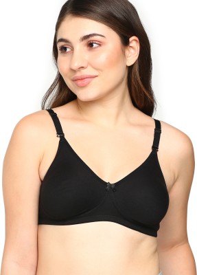 Blossom T-SHIRT BRA Women T-Shirt Non Padded Bra(Black)