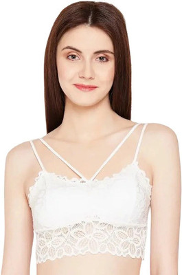 Bestmoon Premium Quality Women Full Coverage Lightly Padded cross bra Women Full Coverage Lightly Padded Bra(White)