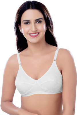 Brida Ladies Innerwear DIVYA Women Everyday Non Padded Bra(White)