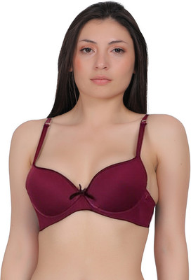 LUISSA Strapless Push Up Bra – Padded, Wire-Free, Comfy & Stylish | Only at Luissa.in Women Everyday Heavily Padded Bra(Maroon)