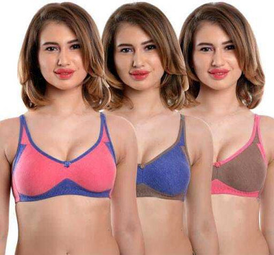 alphonso Women Full Coverage Non Padded Bra(Multicolor)