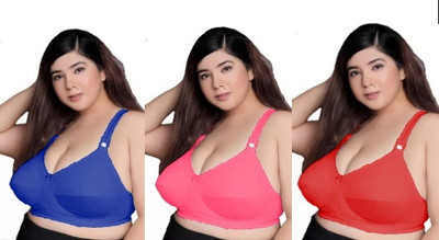 rayyans RAYYANS PLUS SIZE BRA Women Everyday Non Padded Bra(Multicolor)