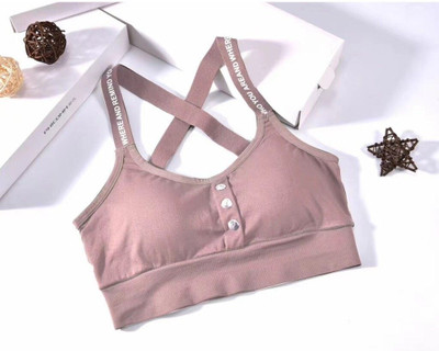 Asgarment cross-pink-01-p01-free Women Sports Lightly Padded Bra(Multicolor)