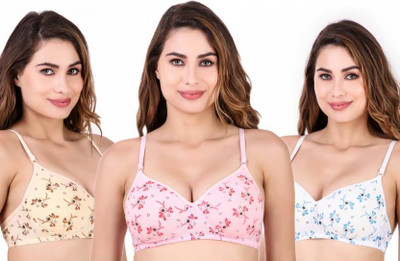 TIVRA Women Push-up Non Padded Bra(Multicolor)