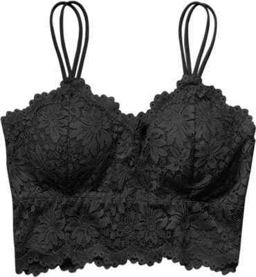 Knisty Cotton Sports Bra for women & Girls Its Very Soft & Lightly Removable Padded Pk1 Women Sports Lightly Padded Bra(Black)