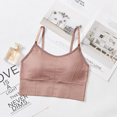 Fashion Tex 47 Women Cami Bra Lightly Padded Bra(Brown)