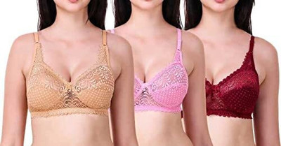Look Creative Bralette Women Bralette Non Padded Bra(Multicolor)