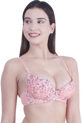 Pink PixiesCreation Women Push-up Lightly Padded Bra(Pink)