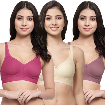 COLLEGE GIRL CG1215 Women Minimizer Lightly Padded Bra(Maroon, Beige, Maroon)