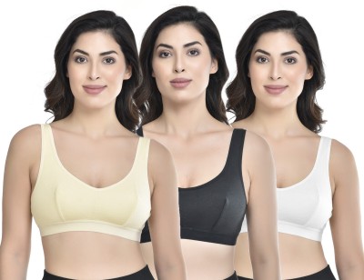 Apraa & Parma Women Everyday Non Padded Bra(Beige, Black, White)