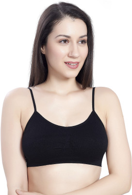 KINJAL EXPORT Women Everyday Lightly Padded Bra(Black)