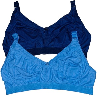 IMSA MODA Women T-Shirt Non Padded Bra(Blue, Dark Blue)