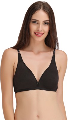 Clovia Women Plunge Non Padded Bra(Black)