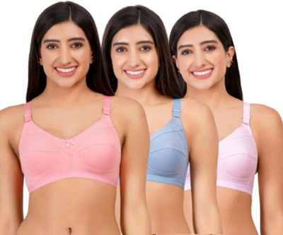 Layeba Women Full Coverage Non Padded Bra(Multicolor)